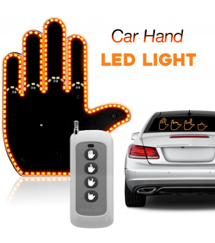 على شكل يد LED للسيارة – بتحكم عن بعد